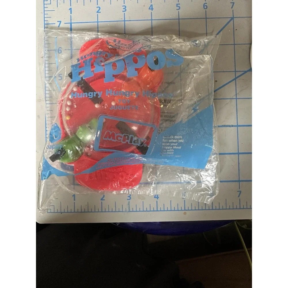 Hungry Hungry Hippos Board Game Mcdonald's Happy Meal Toys New Sealed